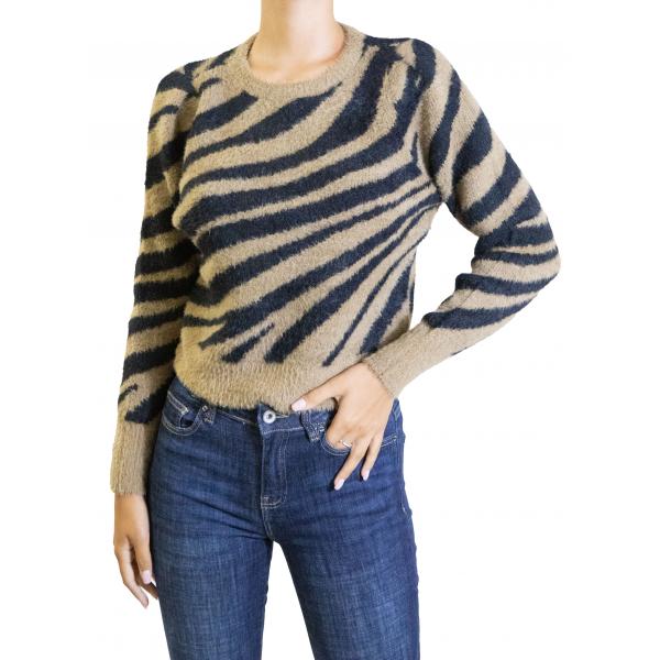 Maglioncino zebrato "Piumo" Only